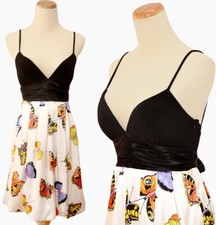 NWT Windsor Ivory Mult Strapless Short Prom Formal Evening Gown Dress $80 Size 5