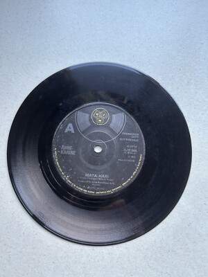 Anne Karine - Mata Hari/Please Dont Go Away. DJ Promo Copy. 7  Vinyl. VG+