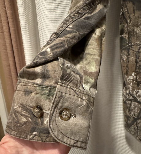 Beretta Camo Shirt Men’s Green Brown Realtree Long Sleeve Padded Shooting Vent L - Picture 12 of 19