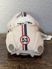 Disney Store The Love Bug Herbie 6  Mini Bean Bag Plush 53 Volkswagen New