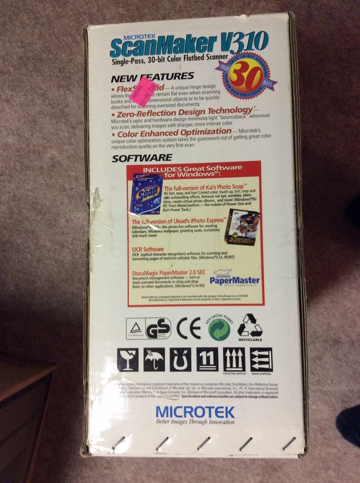 Microtek ScanMaker V310 Flatbed Scanner WIndows - New Open Box - Image 4 of 4