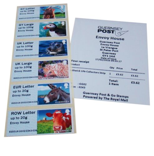 Guernsey 2016 Post and Go animali da fattoria SOVRASTAMPATI: CASA DEGLI INVIATI nuovo con noi - Foto 1 di 1