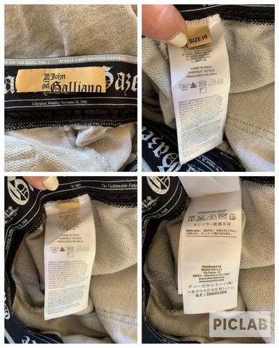 John Galliano Kids Big Boys Sz 14 Gray Jogger Pants Sweatpants Tracksuit Bottom - Picture 10 of 12