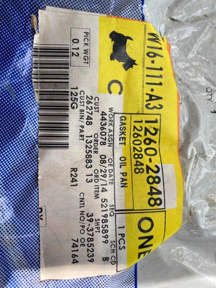 Junta de cárter de aceite GM genuina 12602848 nueva para Chevy Chevrolet Impala Malibu Vue G6 Foto 3 de 4