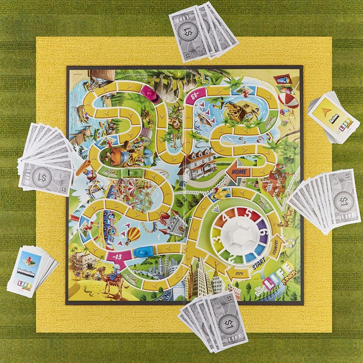 The Game Of Life Junior Classic Family Board game Hasbro For Kids