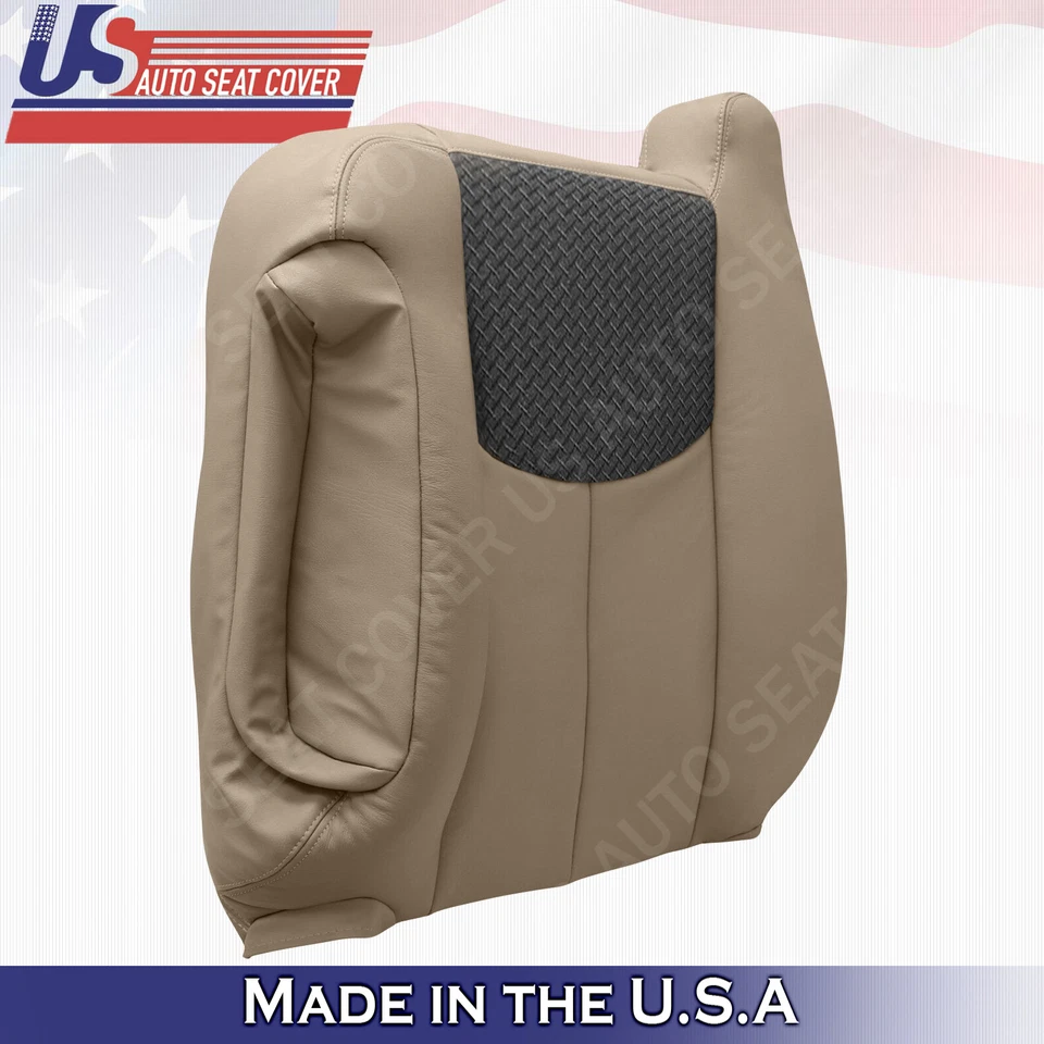 Chevy Avalanche 2003 2004 2005 2006 conductor pasajero cuero/tela cubierta neutral Foto 4 de 4