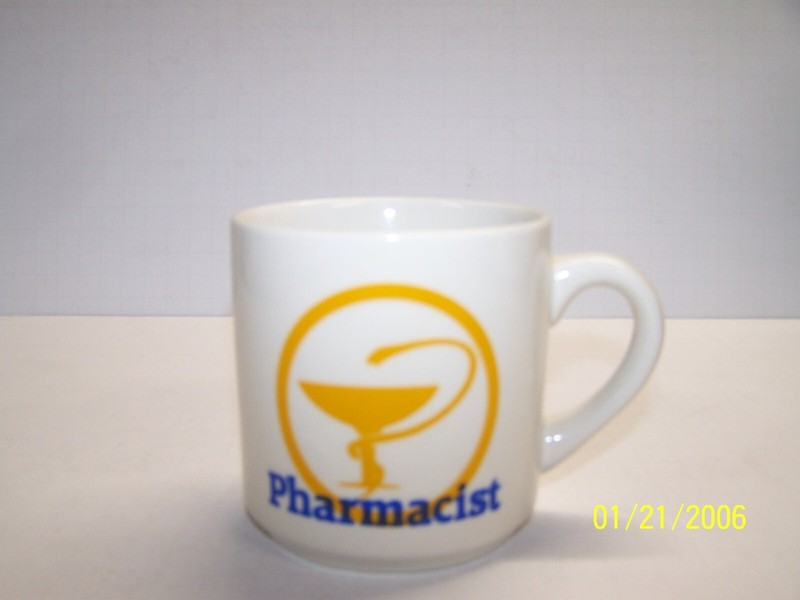 Ceramic/porcelain Bowl of Hygeia Pharmacist Drinking Cup