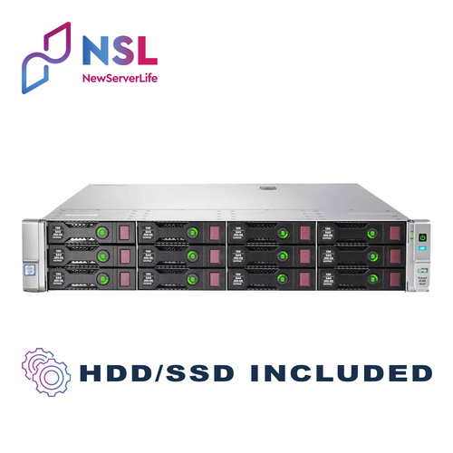 HP DL380 G9 – 2 x E5-2660 v3, 64GB, P840/4GB, 15 x LFF