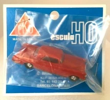 RARE RED! 1956 Lincoln Continental Mk II fr Spain - EKO 1:87 HO Vintage 56 Coupe