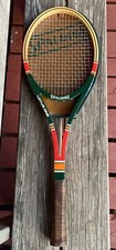 VINTAGE SPALDING TENNIS ROCQUET LOTUS ONE Wood/Boron 4 5/8. 13.55 oz COLLECTABLE