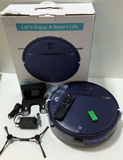 BR151 Floor Cleaner Robot Vacuum & Mop Combo Wifi Connect Blue, New