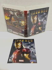 Iron Man PS3 Original Case Art and Manual Booklet ONLY NO GAME