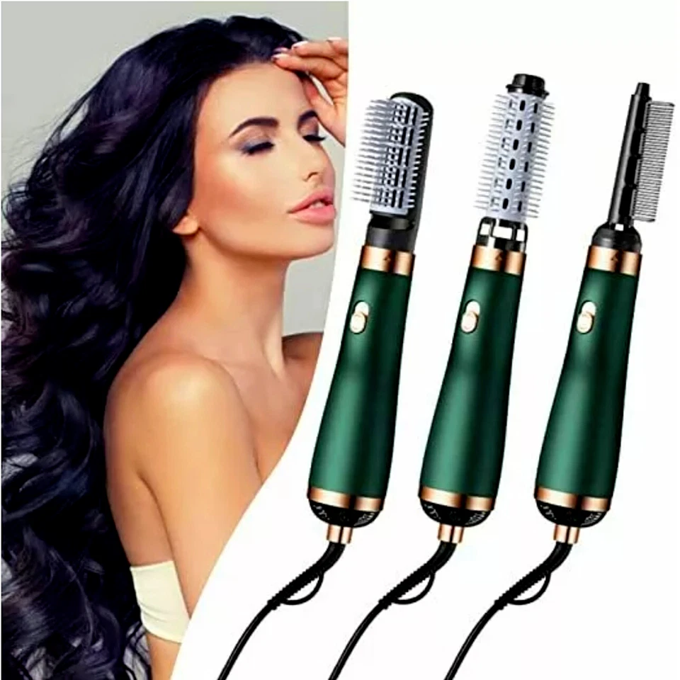 Cepillo Secador de Pelo Cabello Peine Voluminizador Alisador Caliente 5 en 1 EE. UU. Foto 2 de 4