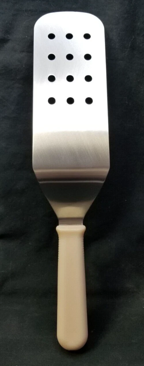 Lamson White 3" x 8" SS Perforated Turner - Thumbnail 4