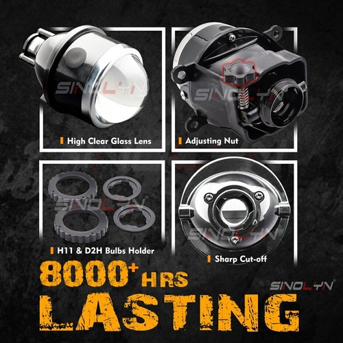 3.0 inch Bixenon Fog Lights For Mitsubishi Outlander//Pajero/Suzuki Swift Tuning - Picture 2 of 14