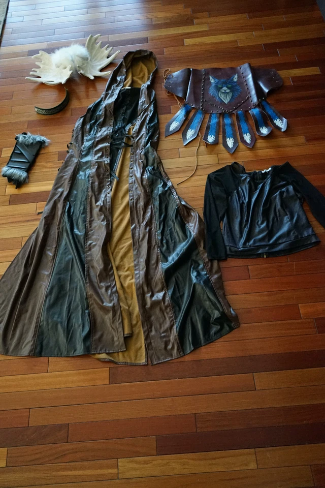 Mujeres Guerrero Vikingo Princesa Disfraz Cabecero Nórdico Halloween Talla L Foto 3 de 4