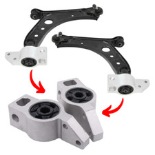 For Audi A3 8P 2003-2013 Front Lower Wishbone Suspension Arm Rear Bushes Pair