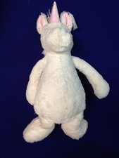 Jellycat London Bashful White And Pink Soft Unicorn 12  New