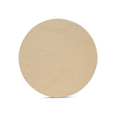 Wood Circles 7 inch 1/4 inch Thick, Unfinished Birch Craft Rounds | Woodpeckers