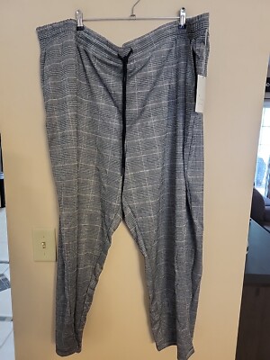 NEW A New Day Womens 4X 4XL Plaid High Rise Ankle Length Pull on Pants ...