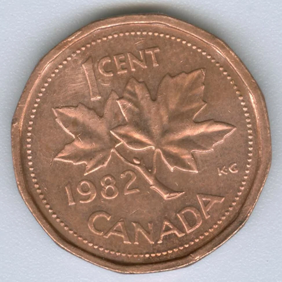 1982 Canadian Penny Cent Queen Elizabeth II Coin 1982-canadian-penny-cent-queen-elizabeth-ii-coin