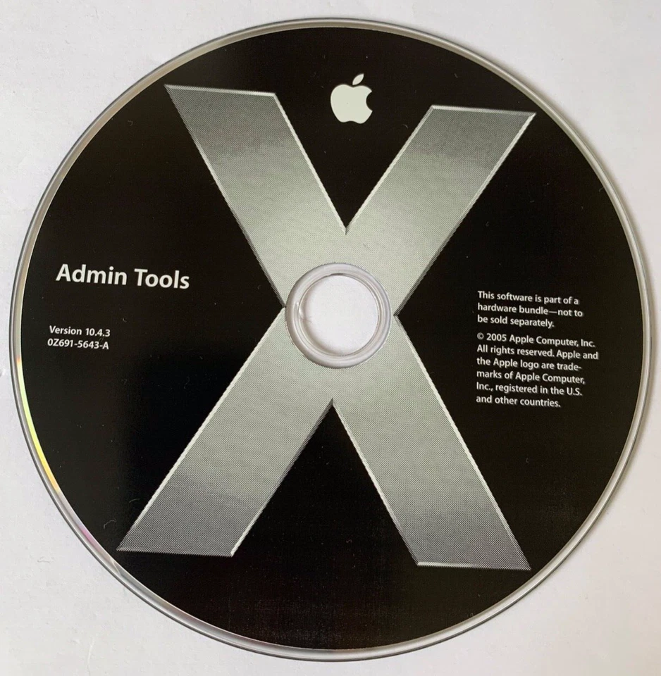Apple Mac OS X Server 10.4.3 - Install DVD + Admin Tools von 2005 Software - Bild 3 von 4
