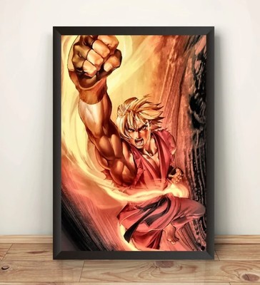 Ken Street Fighting Comic Premium Poster