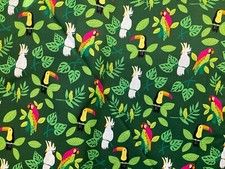 JUNGLE PARADISE 20782-22 BIRDS IN PARADISE-PALM BY STACY LEST HSU FOR MODA-BTY