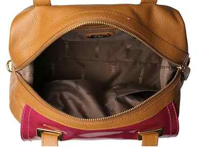 NEW JUST CAVALLI Leopard Satchel Handbag Bag Leather and Calf Hair