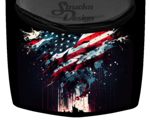 Autocollant Drapeau Américain Grunge Pour Pick-up/voiture - Vinyle - Neuf USA