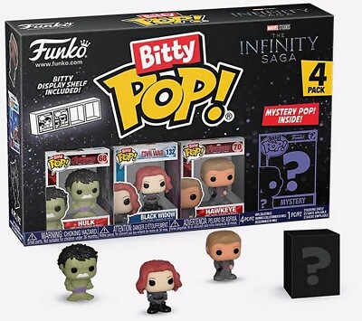 Funko Bitty PoP! Avengers Infinity Saga - Hulk - Woddow - Haw - 4 er Pack - 5041