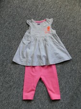 Mädchen Kleid + Caprihose Caprileggings Gr.8...