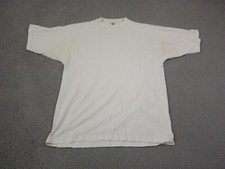 Vintage Galt Sand Shirt Mens Large White Blank Made in USA Single Stitch 90s