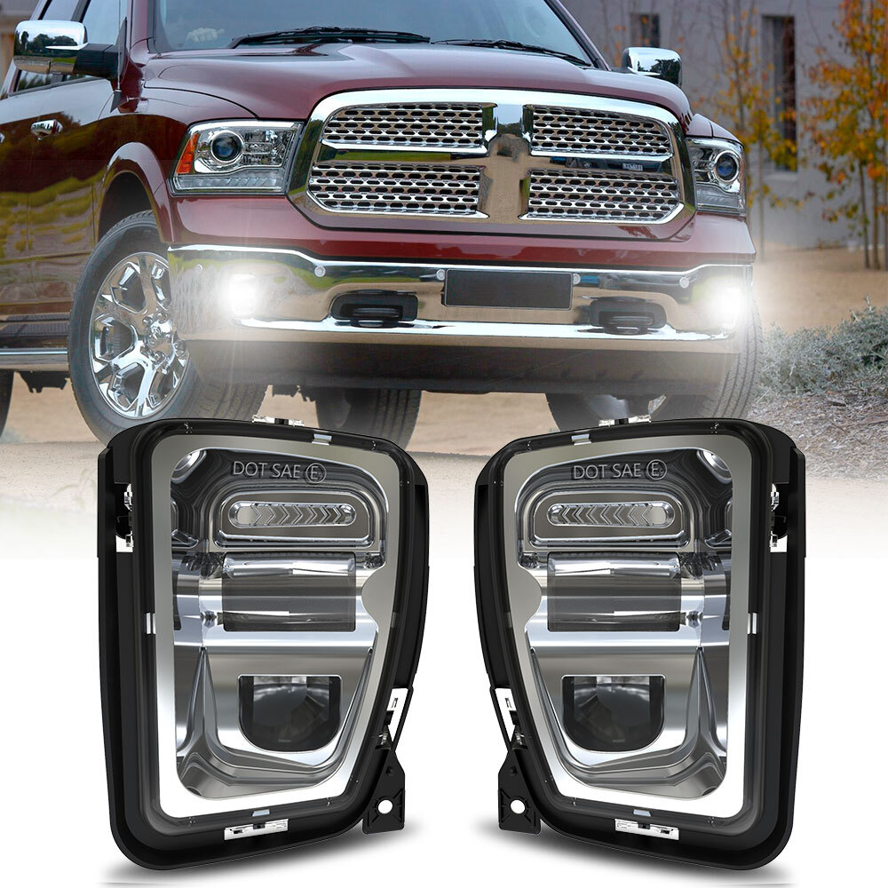2014 ram 1500 led pod fog lights LED Fog Lights DRL For Dodge Ram 1500 Accessories 2013 2014 2015 2016 2017  2018 main image 1
