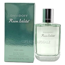 Davidoff Run Wild for Her 3.3 oz EDP Spray NIB Sealed AUTHENTIC