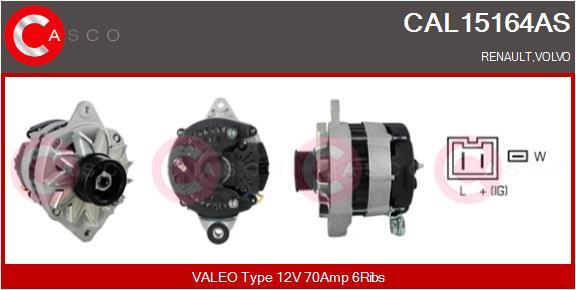 Casco Lichtmaschine Generator 70A 12V FüR Renault 19 I 1.9 D CAL15164AS-image