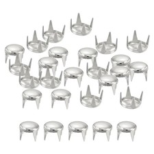 uxcell 200Pcs 6mm Silver Round Dome Studs Metal Claw Beads 6mm,
