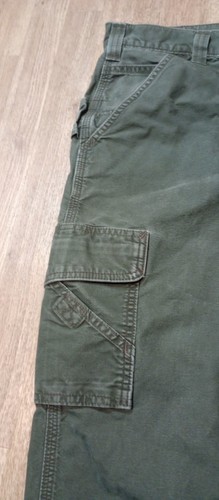 Pantalones de mezclilla Carhartt para hombre 40x30 tostados holgados pierna recta marrón desgastado bolsillo de carga - Imagen 3 de 15