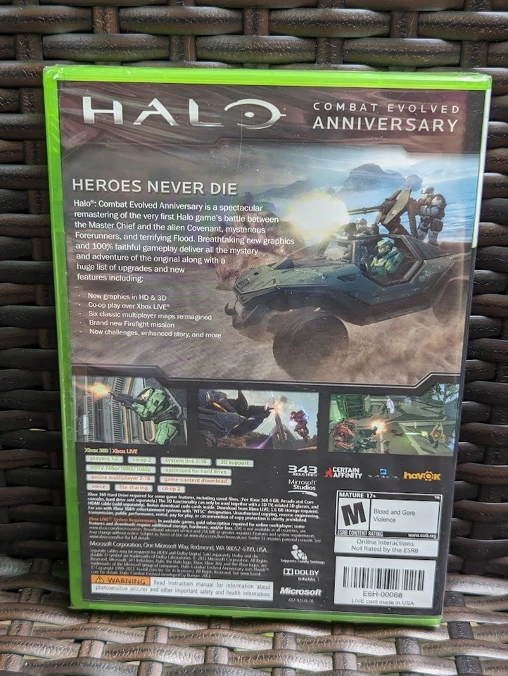 Halo: Combat Evolved - Anniversary Xbox 360 Brand New FACTORY XY Sealed Game - Image 3 of 3