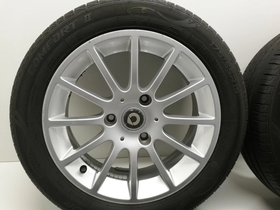 Smart ForTwo 451 Satz Alufelgen Sommerräder Sommerreifen Reifen 5-6 mm - Bild 2 von 4