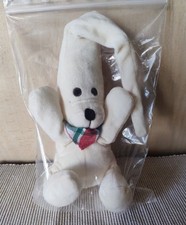 Wenatex Sleepy Kuscheltier Zipfelbär NEU + OVP sitzend cremeweiß mit Halstuch