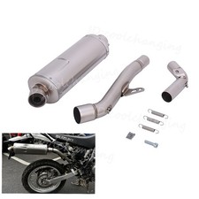 Exhaust Link Pipe Muffler Tip With DB Killer For Suzuki DR650S DR650SE 1997-2025