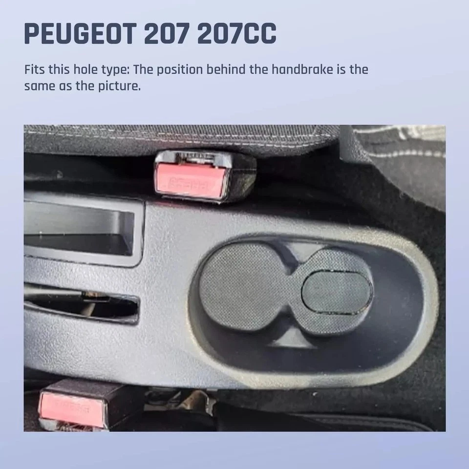 Caixa de armazenamento apoio de braço para Peugeot 207 camada dupla com 6 portas USB e porta-copo - Imagem 2 de 4