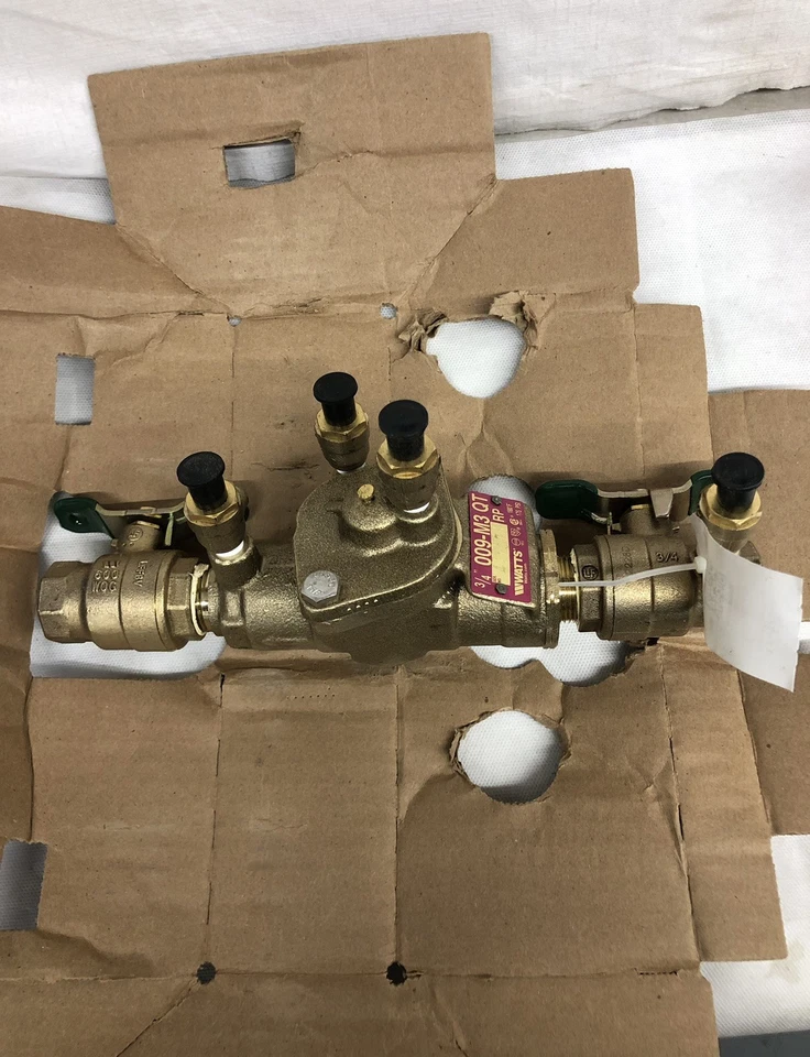 WATTS 009M3-QT-FS 3/4 POLEGADAS CONJUNTO DE ZONA DE PRESSÃO REDUZIDA IMPEDIMENTO DE FLUXO TRASEIRO - Imagem 3 de 3