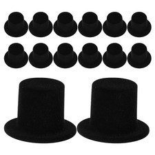 40 Pcs Snowman Top Hat for Crafts Mini Crafting Hats Decorations