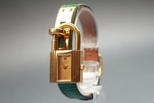[Quasi come nuovo] Orologio da donna vintage HERMES Kelly quadrante oro Qz...