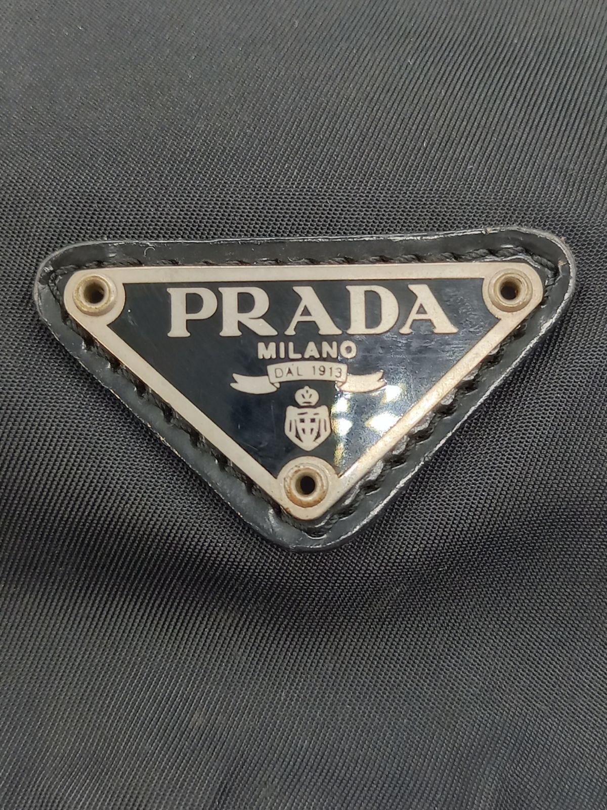 Good Condition PRADA Prada Drawstring Pouch Trian… - image 6