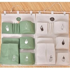 Practical 9 Pockets Wall Hanging Storage Bag Organizer Toys Container Decor Pock