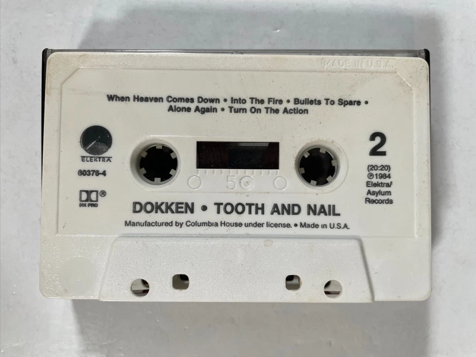 DOKKEN Tooth And Nail Cassette Tape 1984 - Image 4 of 4