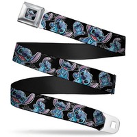 "Buckle-Down Men's Seatbelt Belt Lilo & Stitch Dy063 1.5\" Wide - 32-5 (Us Import)"